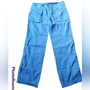 Bootcut Cargo Hiking Pants gray blue junior size 11